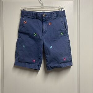 Vineyard Vines Boy’s Blue Shorts with Embroidered Fish